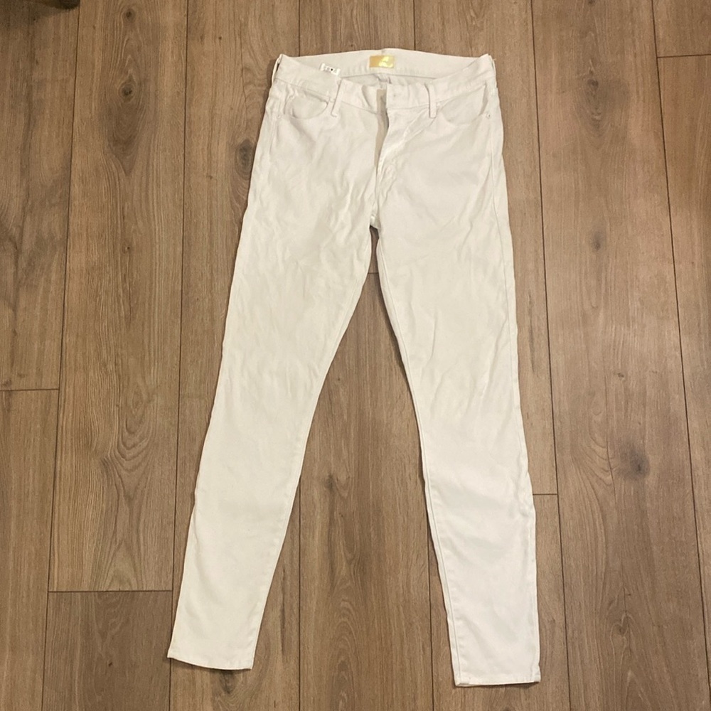 MOTHER The Charmer White Skinny Jeans Size 27 waist